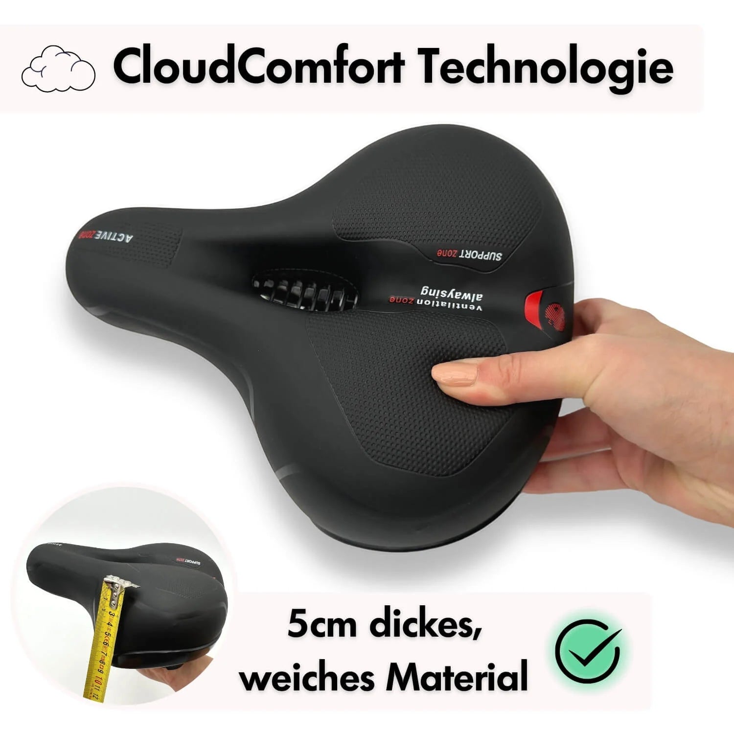 cloud comfort fahrradsattel CloudComfort® Ergonomischer Fahrradsattel – omnipoint