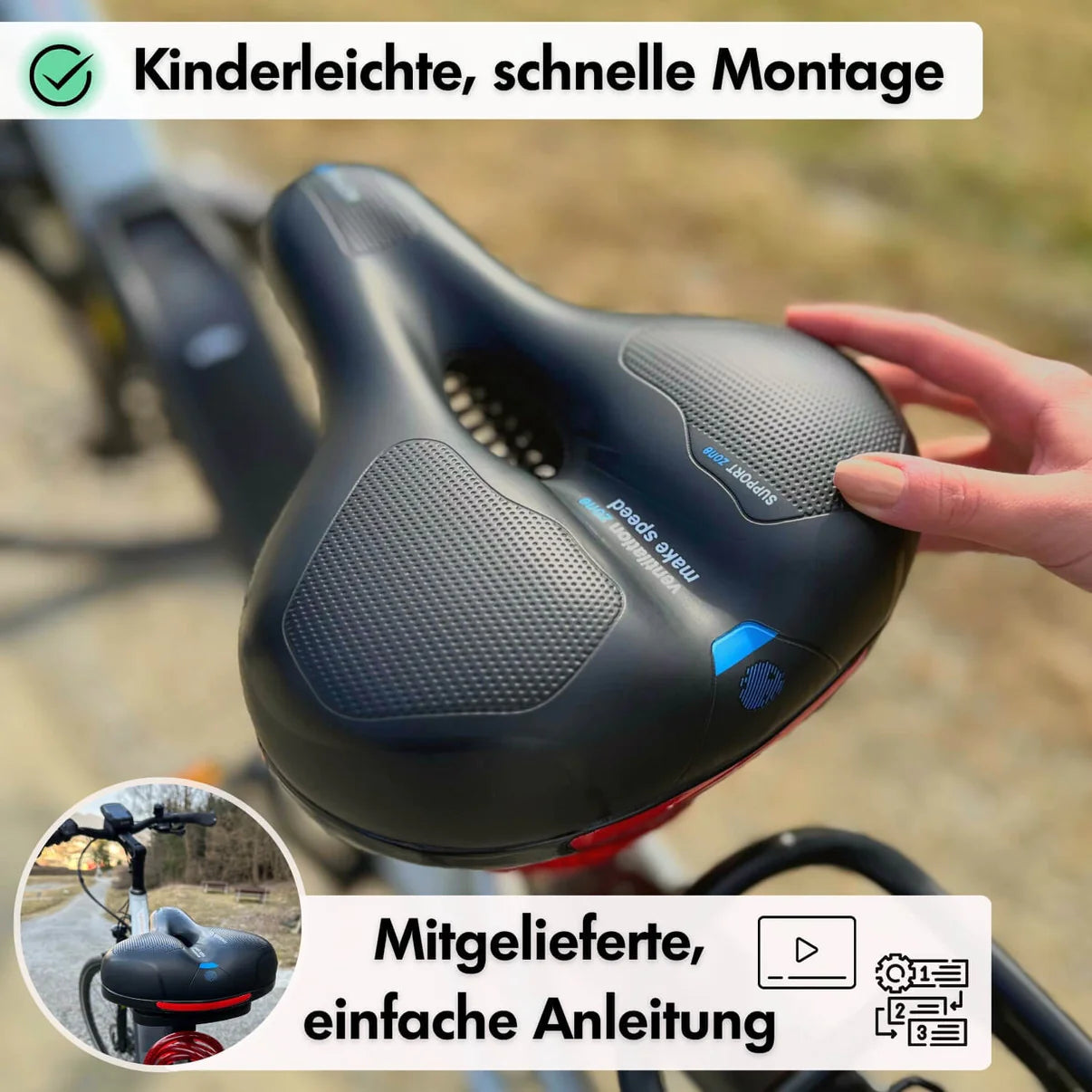 CloudComfort® Ergonomischer Fahrradsattel