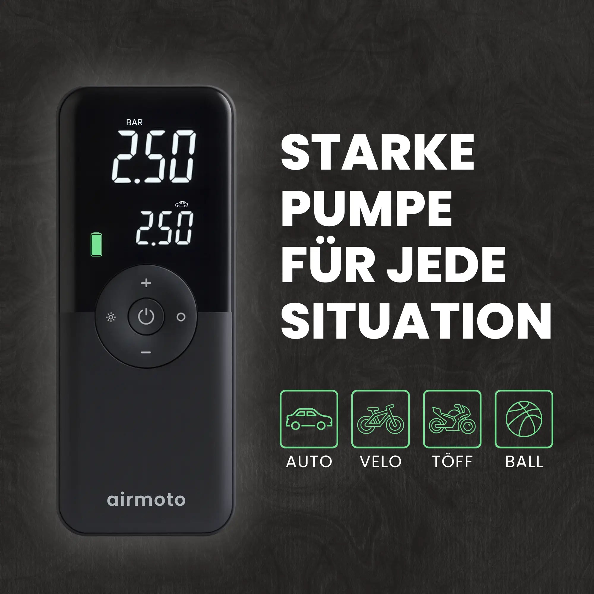 Airmoto Pro® - Für Auto, Bike & mehr