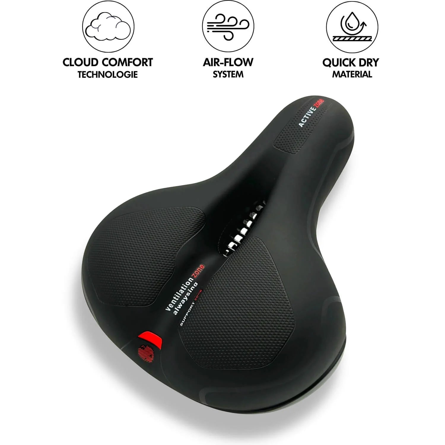 CloudComfort® Ergonomischer Fahrradsattel – omnipoint
