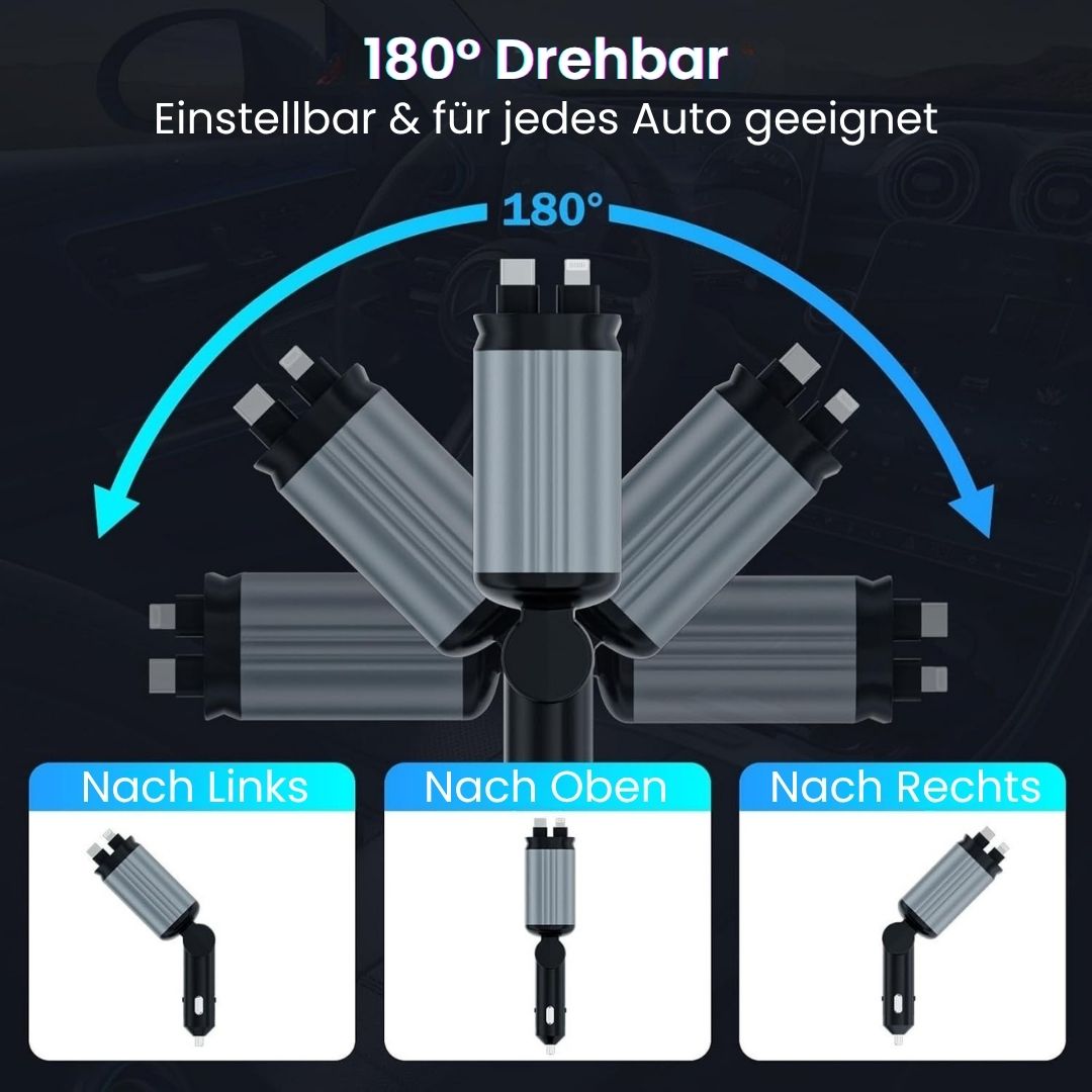 OmniCharger Pro - 4 in 1 Auto Ladestation mit Sternlicht Projektor