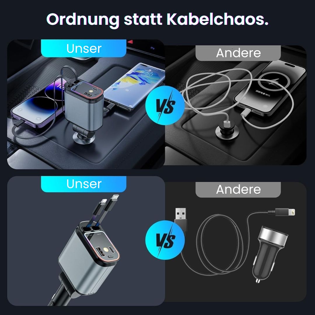 OmniCharger Pro - 4 in 1 Auto Ladestation mit Sternlicht Projektor